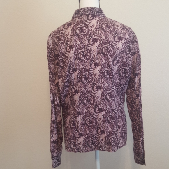 Purple Dressy Long Sleeve Shirt XLg - Picture 4 of 4